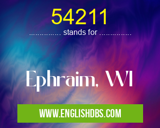 54211 means Ephraim, WI 54211