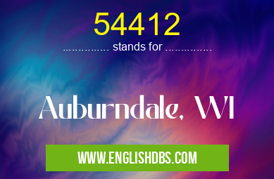 54412 means Auburndale, WI 54412