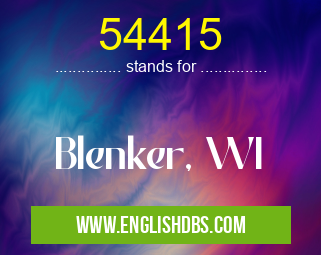 54415 means Blenker, WI 54415