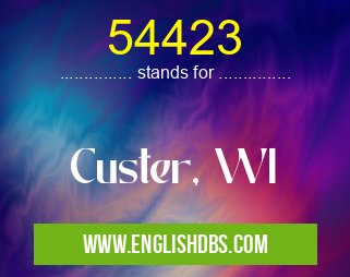 54423 means Custer, WI 54423