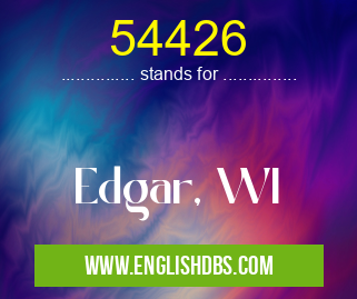 54426 means Edgar, WI 54426