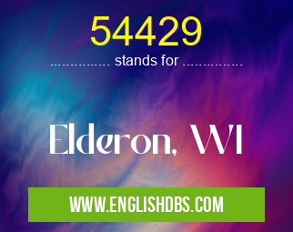 54429 means Elderon, WI 54429