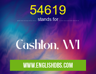 54619 means Cashton, WI 54619