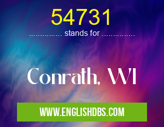 54731 means Conrath, WI 54731