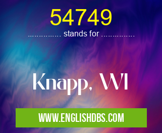 54749 means Knapp, WI 54749