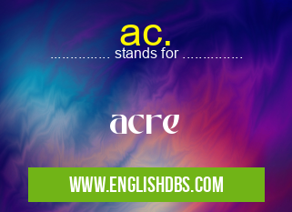 ac. means acre ac.
