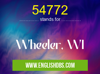 54772 means Wheeler, WI 54772