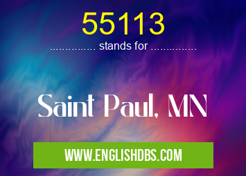 55113 means Saint Paul, MN 55113