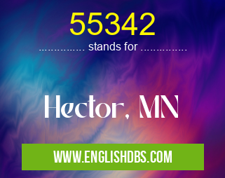 55342 means Hector, MN 55342