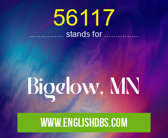 56117 means Bigelow, MN 56117