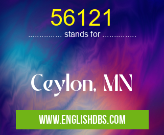 56121 means Ceylon, MN 56121