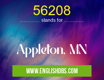 56208 means Appleton, MN 56208
