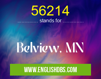 56214 means Belview, MN 56214