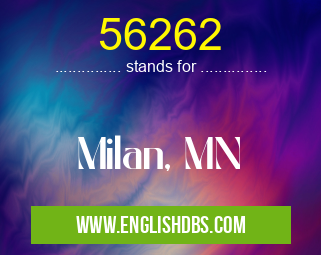 56262 means Milan, MN 56262