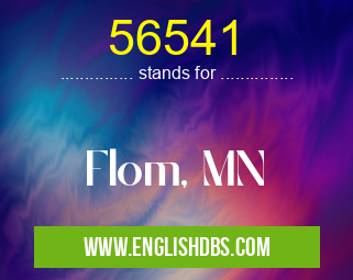 56541 means Flom, MN 56541