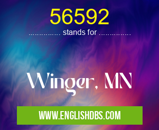 56592 means Winger, MN 56592