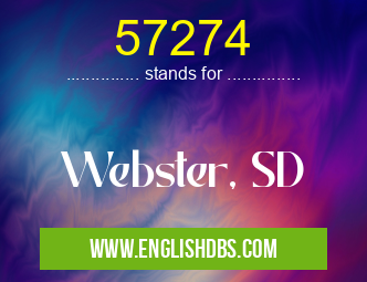 57274 means Webster, SD 57274