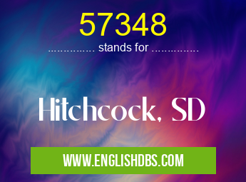 57348 means Hitchcock, SD 57348