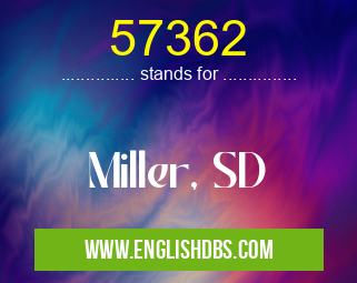57362 means Miller, SD 57362