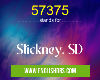 57375 means Stickney, SD 57375