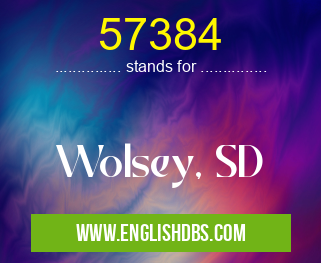 57384 means Wolsey, SD 57384