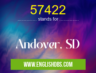 57422 means Andover, SD 57422