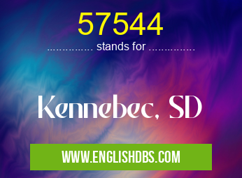 57544 means Kennebec, SD 57544
