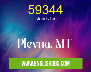 59344 means Plevna, MT 59344