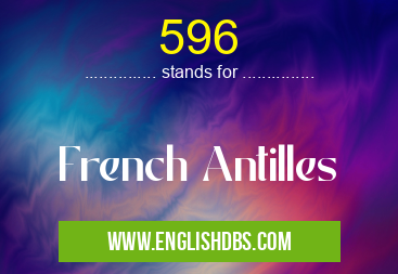 596 means French Antilles 596