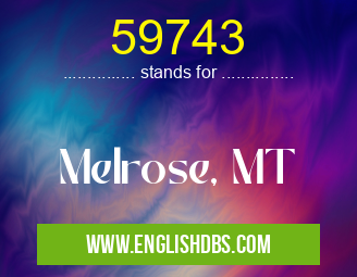 59743 means Melrose, MT 59743