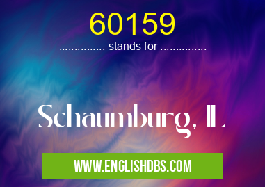 60159 means Schaumburg, IL 60159
