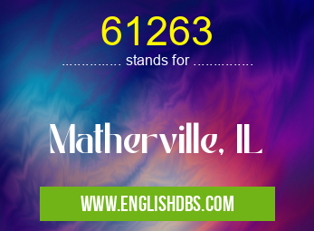 61263 means Matherville, IL 61263