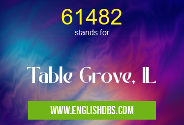 61482 means Table Grove, IL 61482