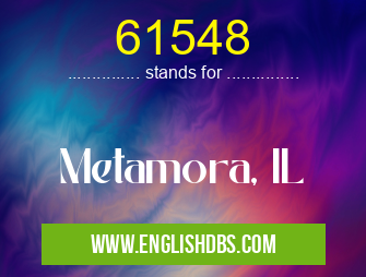 61548 means Metamora, IL 61548