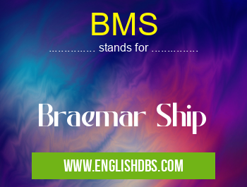 BMS means Braemar Ship BMS