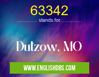 63342 means Dutzow, MO 63342