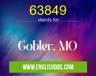 63849 means Gobler, MO 63849
