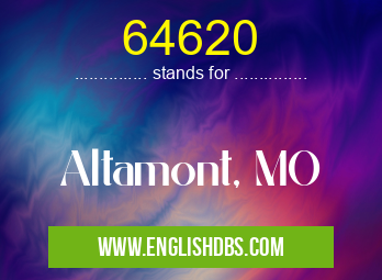 64620 means Altamont, MO 64620