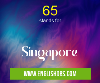 65 means Singapore 65