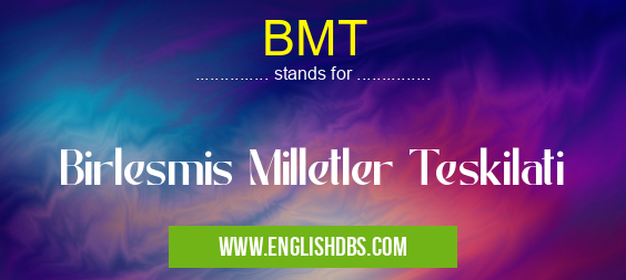 BMT means Birlesmis Milletler Teskilati BMT