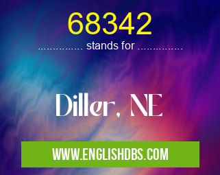 68342 means Diller, NE 68342