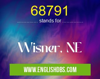 68791 means Wisner, NE 68791