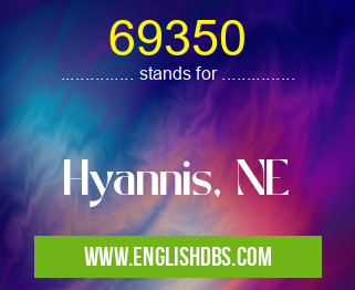 69350 means Hyannis, NE 69350