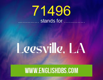 71496 means Leesville, LA 71496