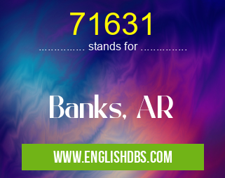 71631 means Banks, AR 71631