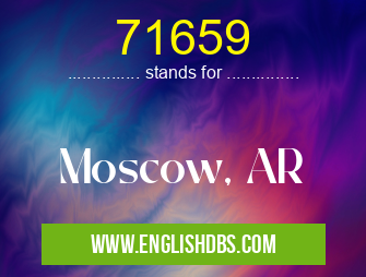 71659 means Moscow, AR 71659