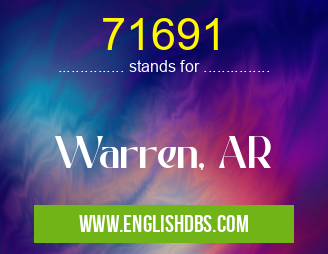 71691 means Warren, AR 71691