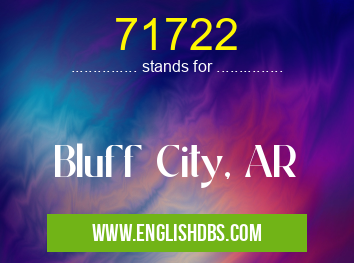 71722 means Bluff City, AR 71722