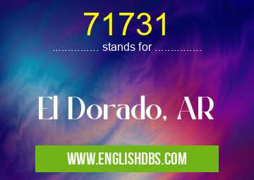 71731 means El Dorado, AR 71731