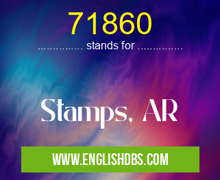 71860 means Stamps, AR 71860